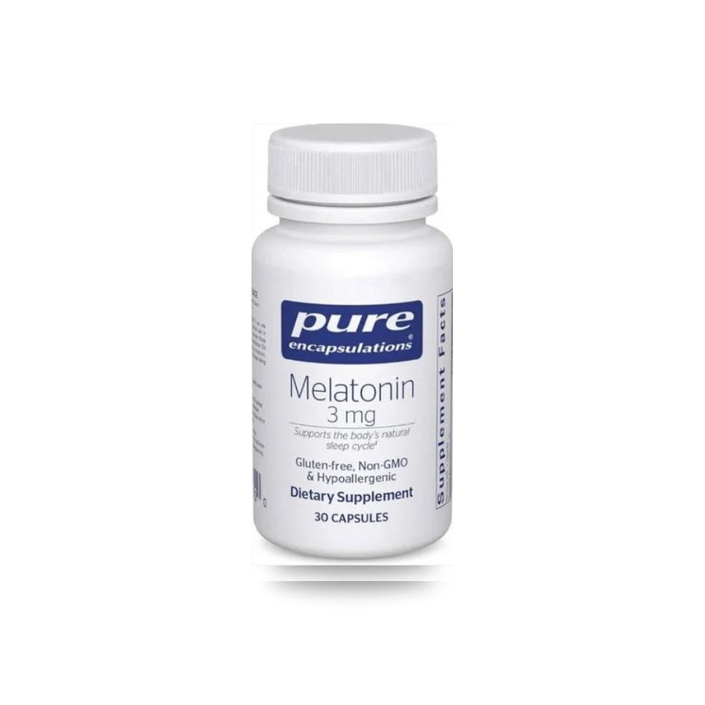 116 - Melatonin 3mg - Pure Encapsulations - Frasco x 60 Cápsulas