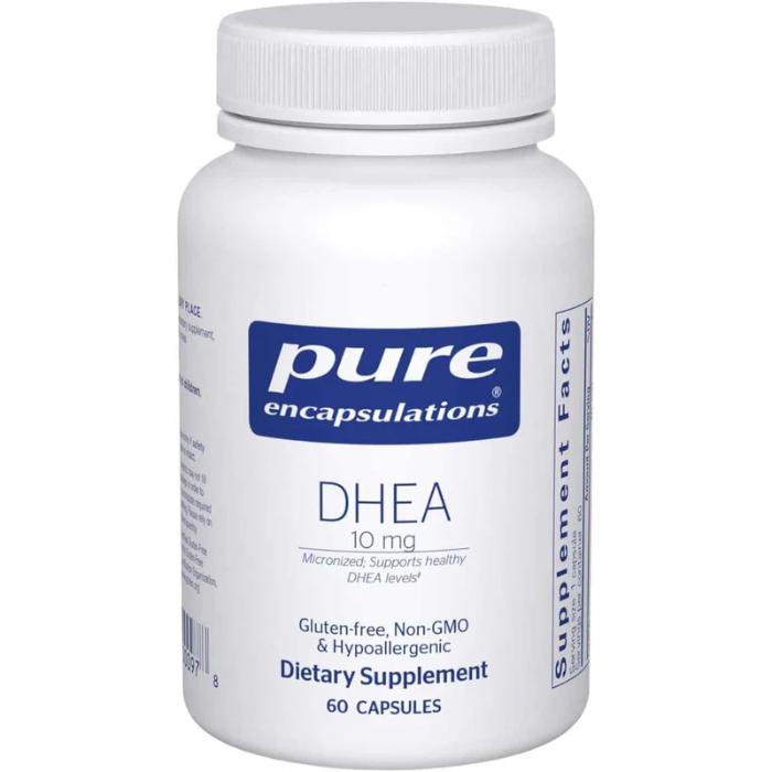 118 - DHEA 10mg - Pure Encapsulations - Bottle x 60 Capsules