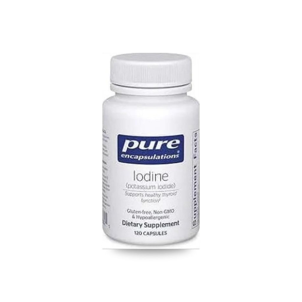 123 - Iodine (Potassium Iodide) - Pure Encapsulations - Frasco x 120 Cápsulas