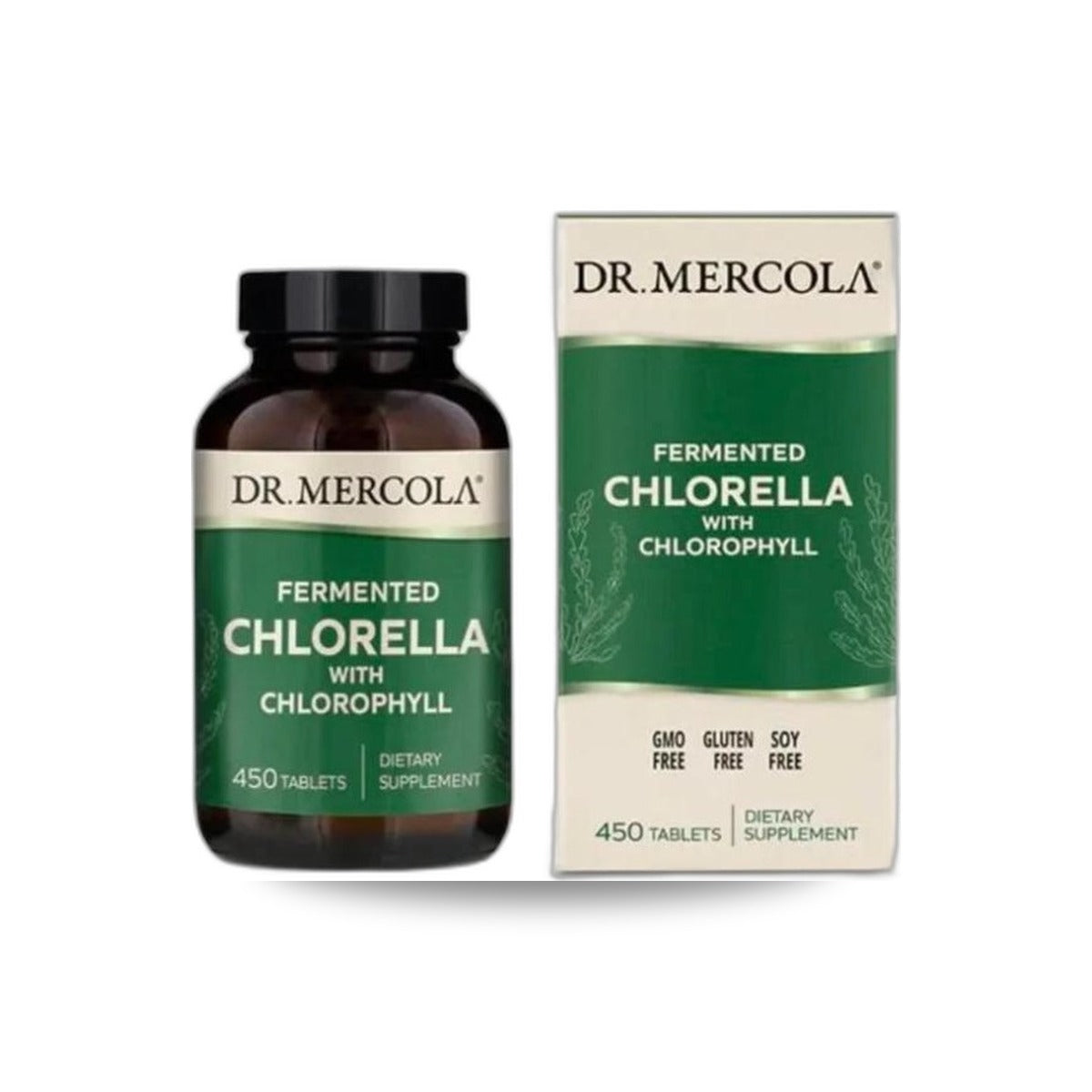 152 - Fermented Chlorella - Dr. Mercola Premium Products - Frasco x 450 Tabletas