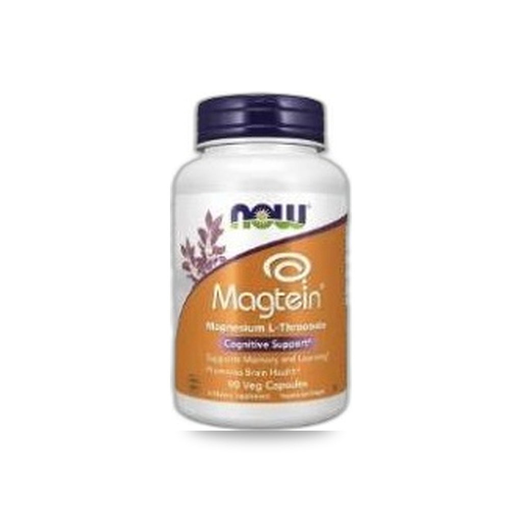 182 - Magtein Magnesium L-Threonate - NOW Foods - Frasco x 90 Cápsulas