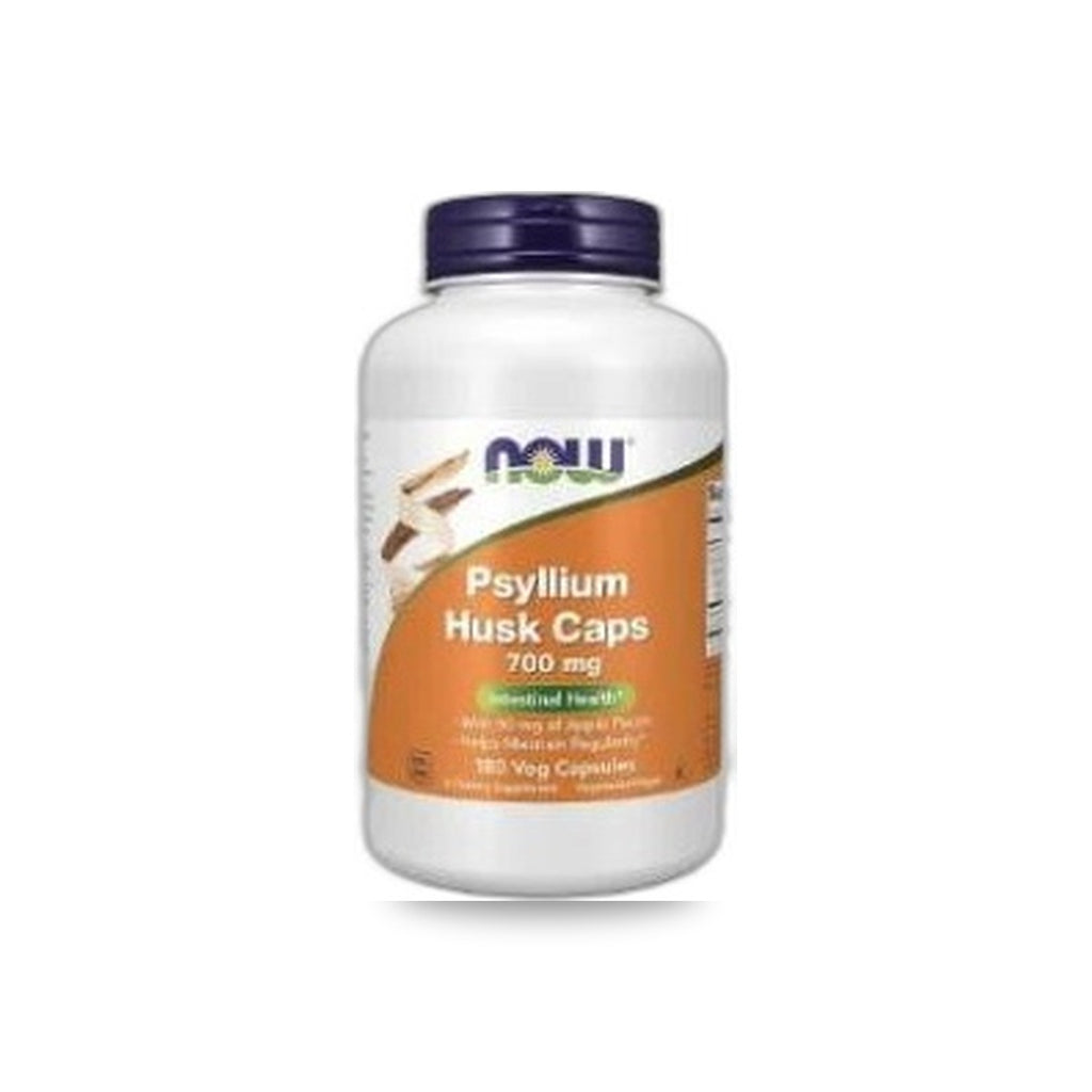 185 - Psyllium Husk Caps 700mg - NOW Foods - Frasco x 180 Cápsulas