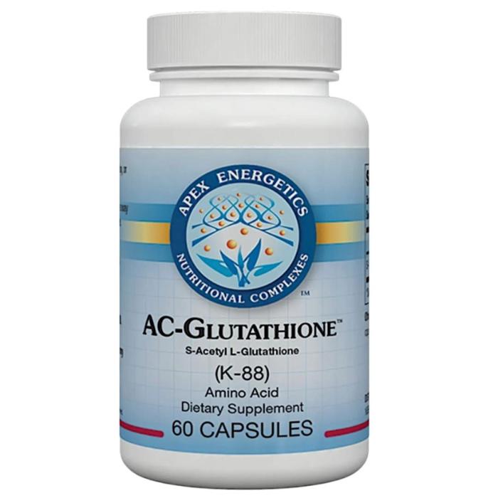 217 - AC-Glutathione - Apex Energetics - Frasco x 60 Cápsulas