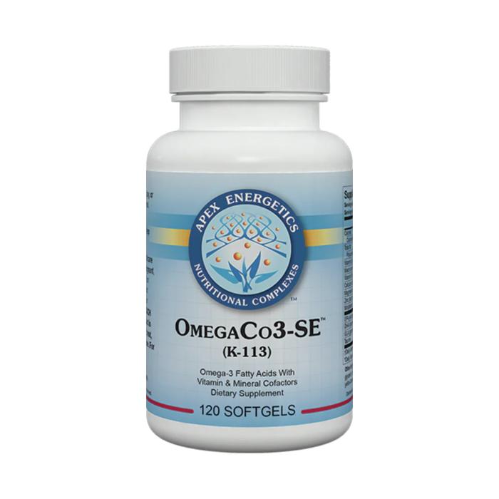 230 - OmegaCo3-SE - Apex Energetics - Frasco x 120 Cápsulas blandas