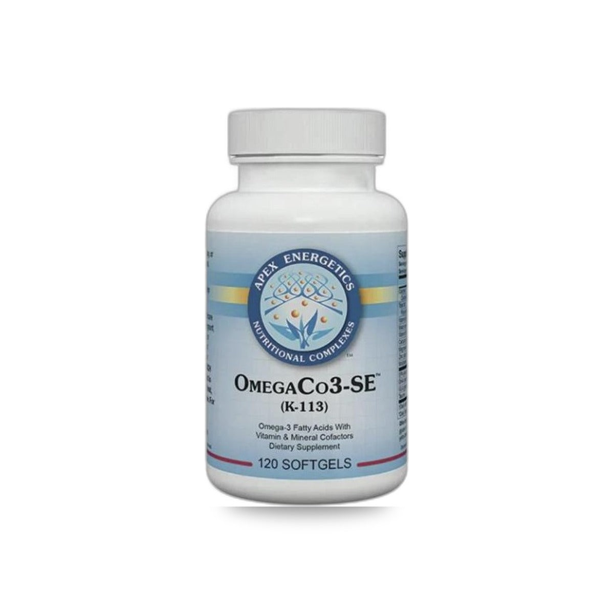 230 - OmegaCo3-SE - Apex Energetics - Frasco x 120 Cápsulas Blandas
