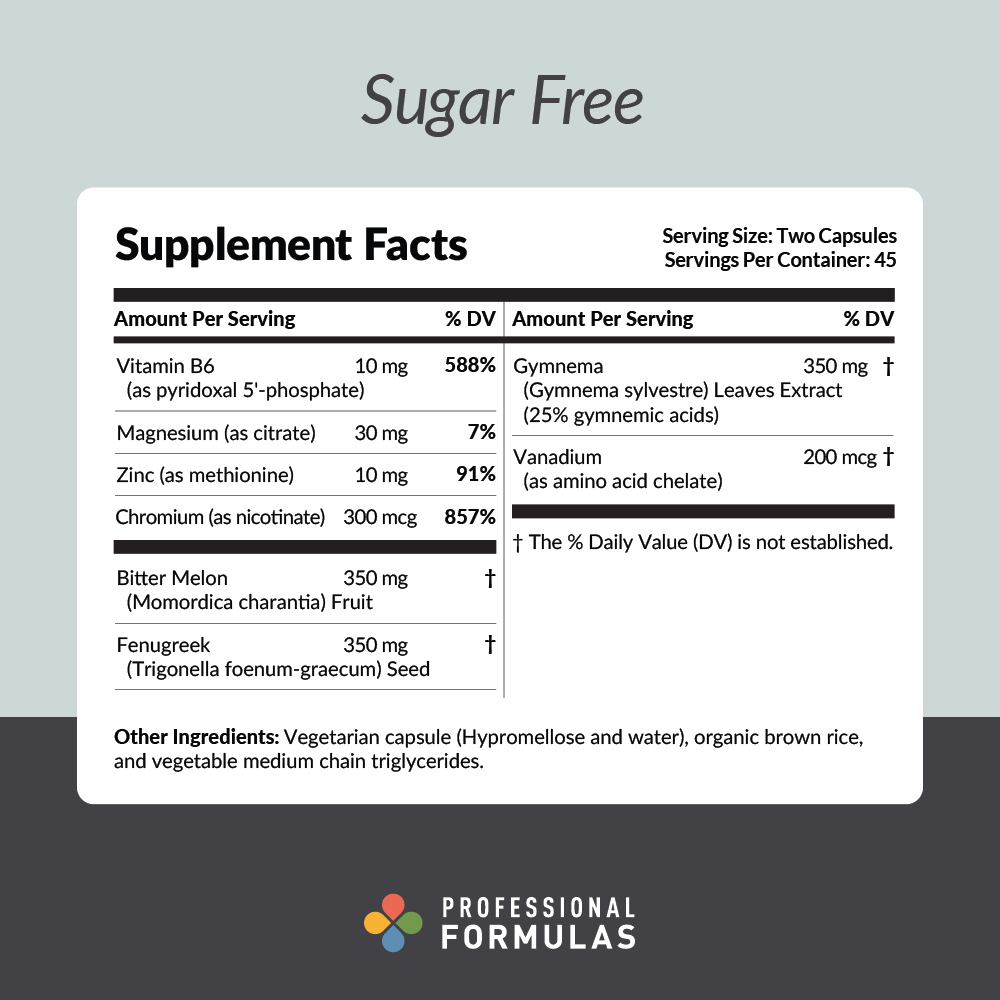 Sugar Free - Supplement Facts