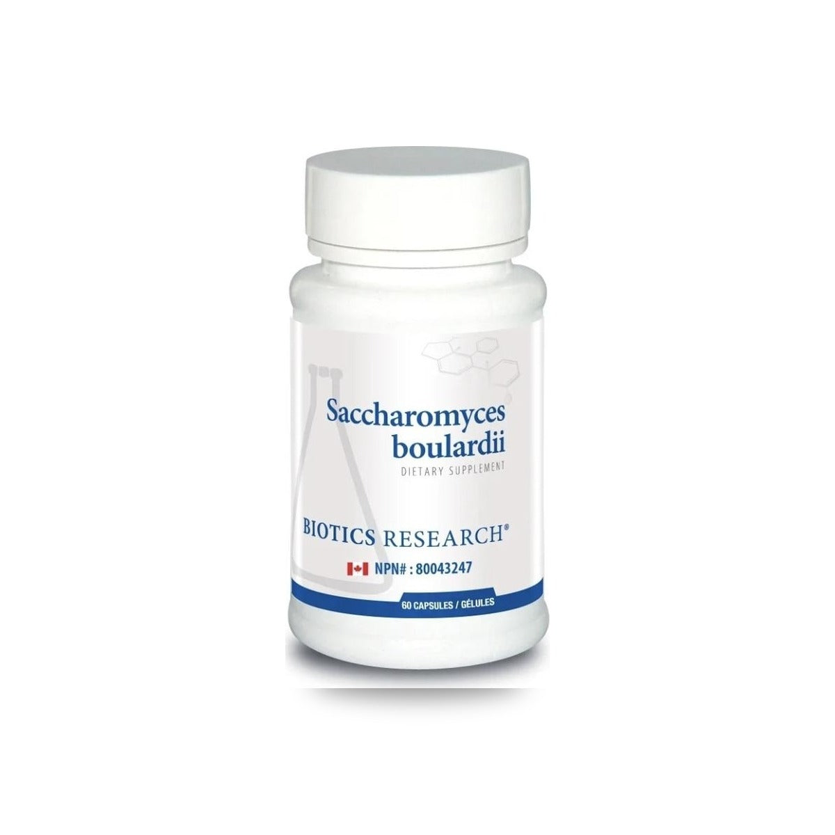 262 - Saccharomyces Boulardii - Biotics Research - Frasco x 60 Cápsulas