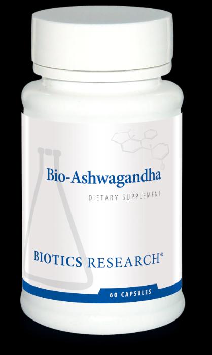 341 - Bio-Ashwagandha - Biotics Research - Frasco x 60 Cápsulas