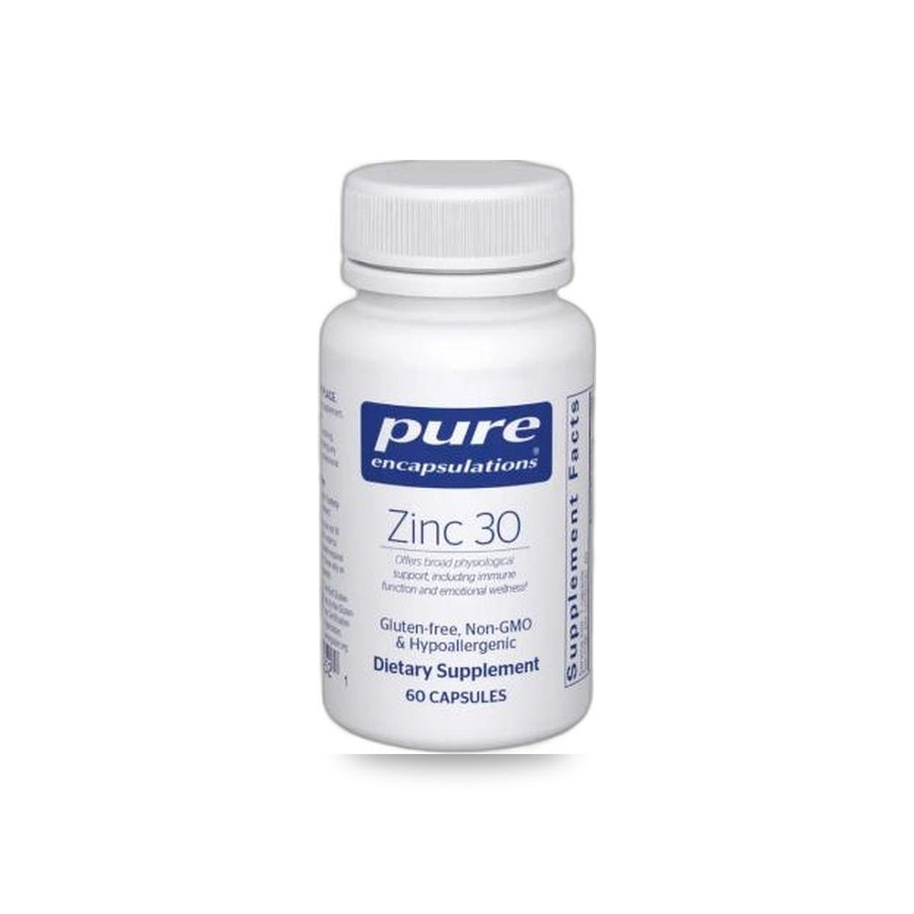 400 - Zinc 30 - Pure Encapsulations - Frasco x 60 Cápsulas