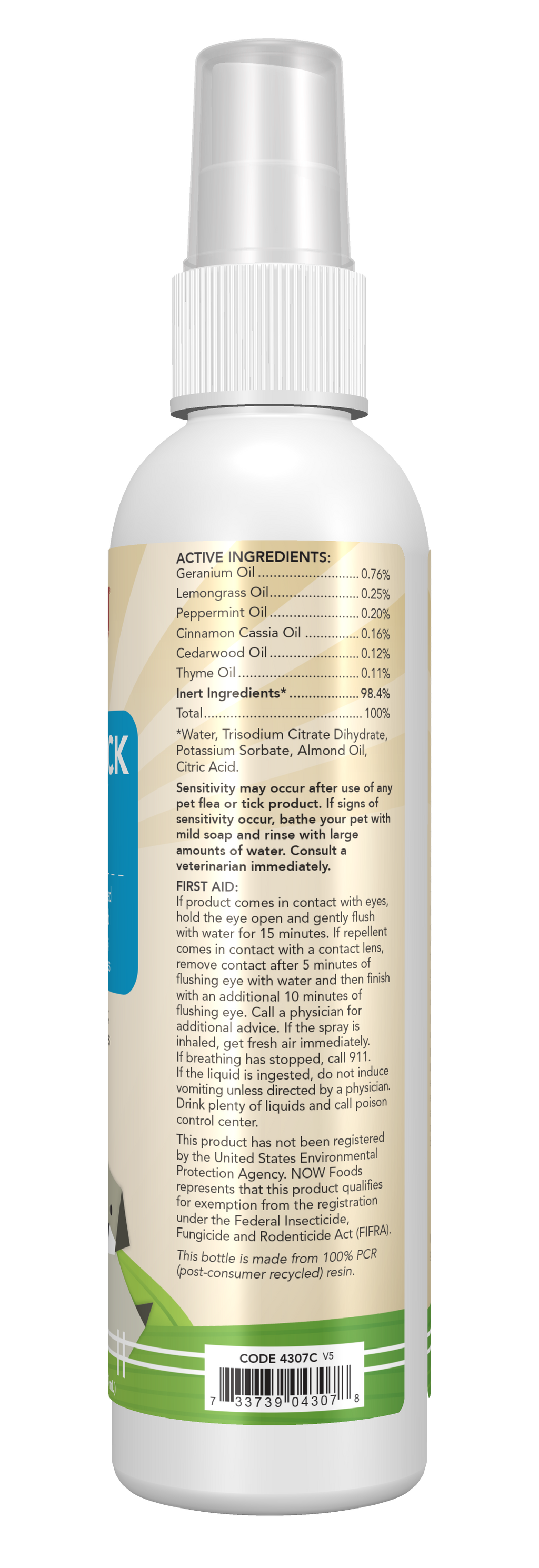 Pet Flea & Tick Spray - Active Ingredients