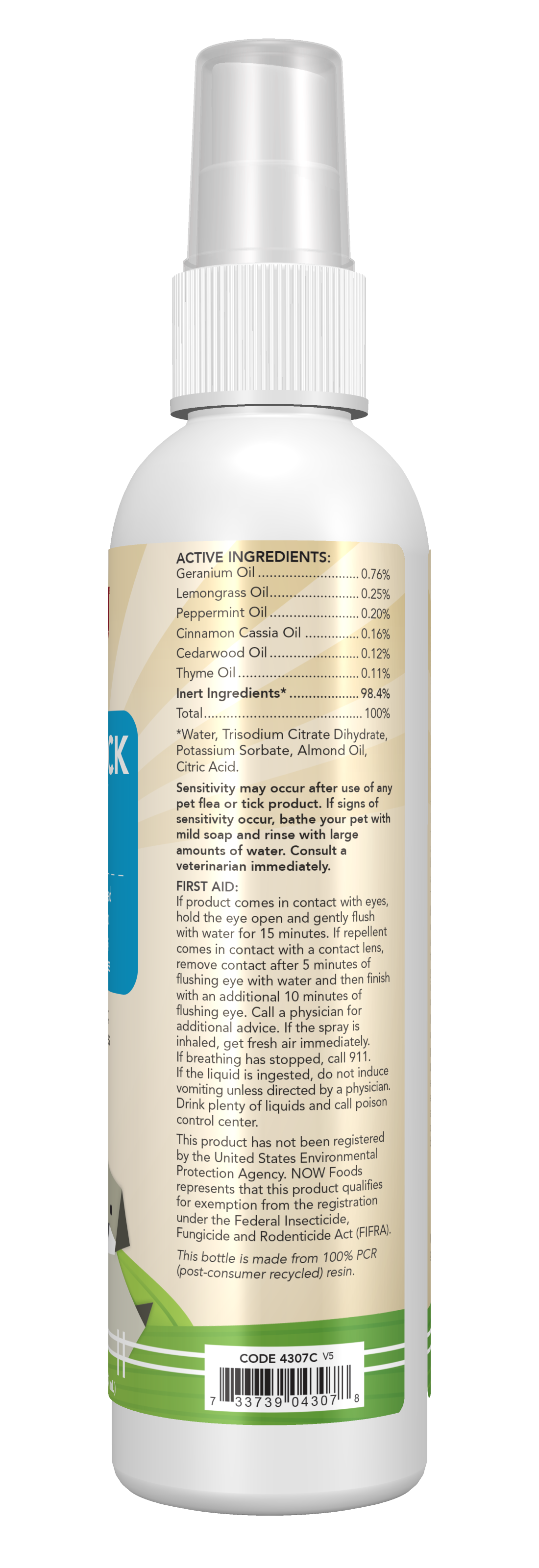 Pet Flea & Tick Spray - Active Ingredients