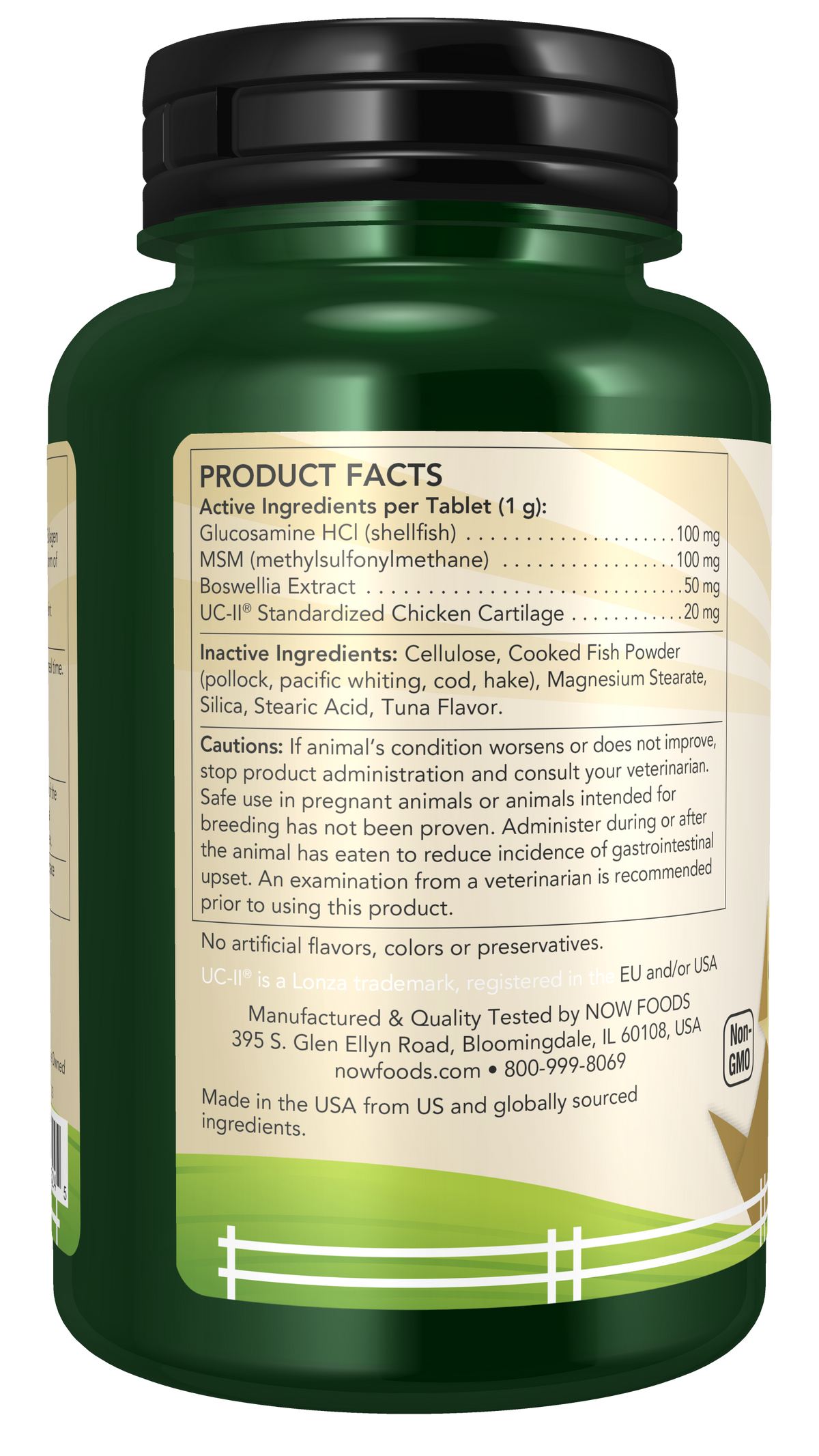 Pet UC-II Advanced Joint Mobility - Product Facts