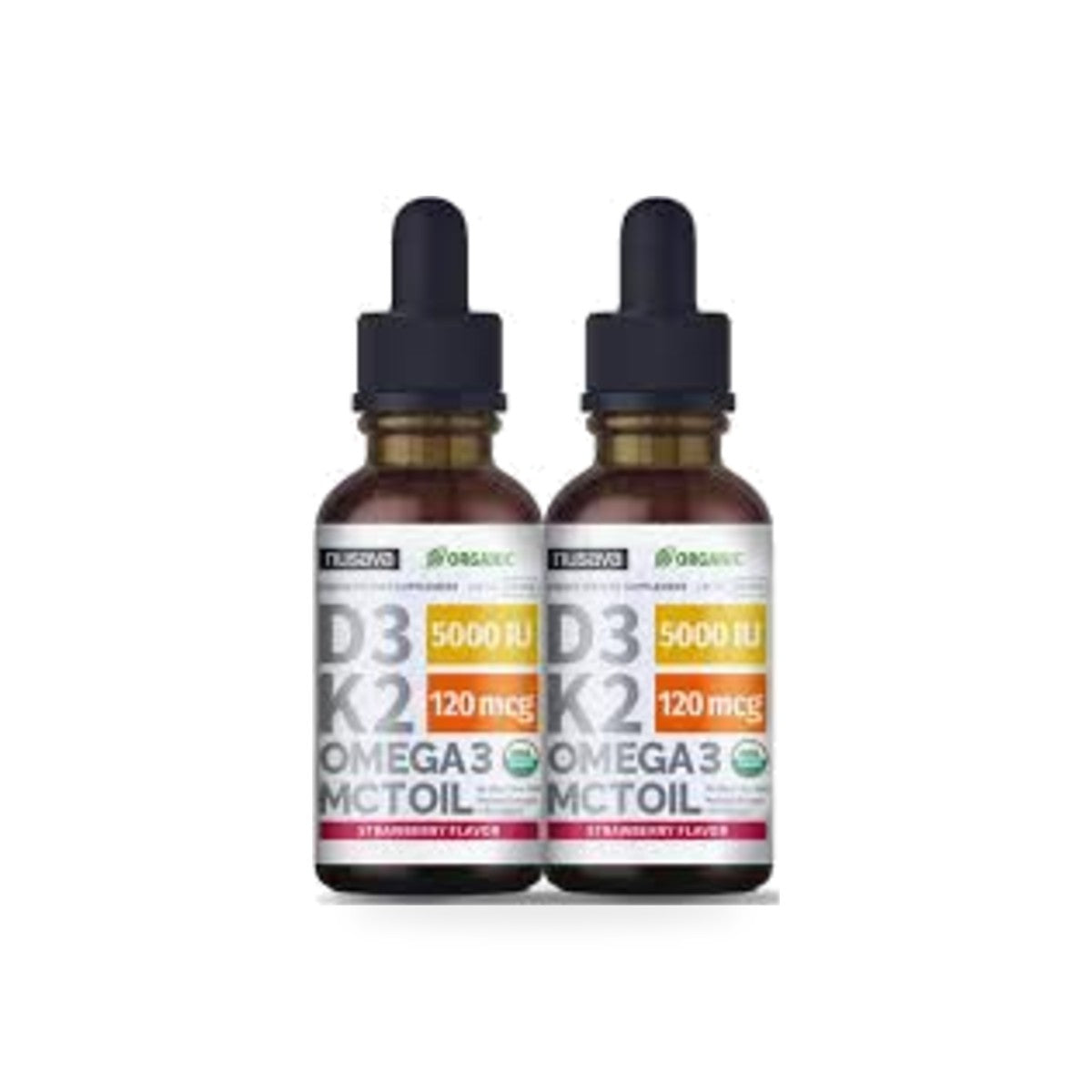 432 - Vitamin D3 K2 Omega-3 5000 IU Unflavored - Nusava - Frasco Sln Oral x 4 Onzas