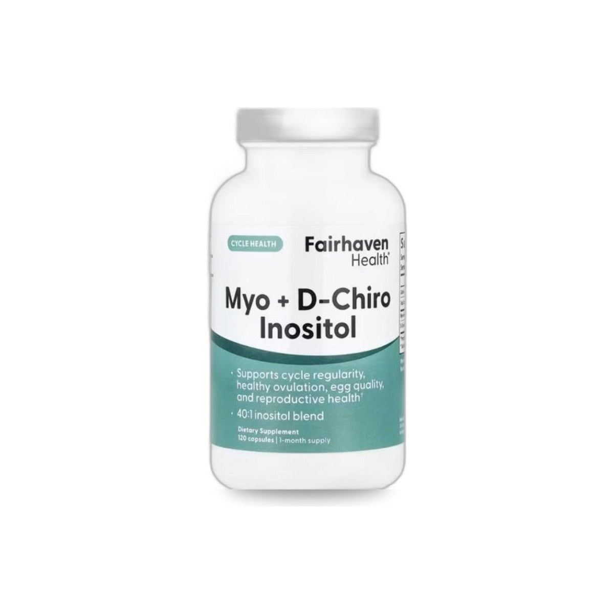 460 - Myo & D-Chiro Inositol - Fairhaven Health - Frasco x 120 Cápsulas