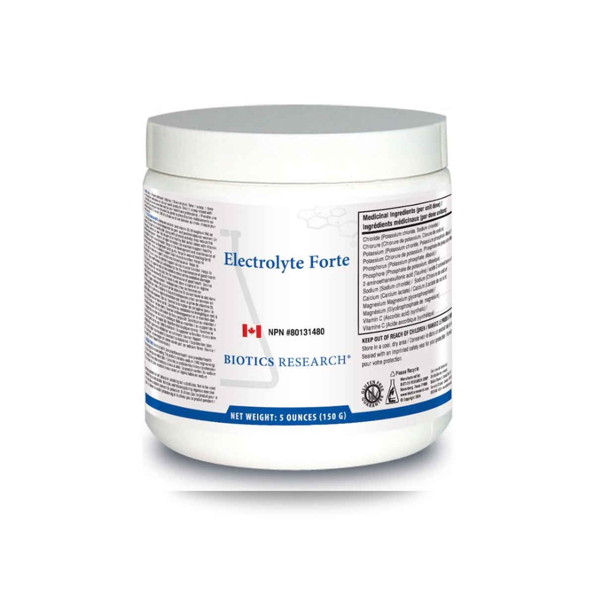 464 - Electrolyte Forte - Biotics Research - Frasco con Polvo x 150 Gramos
