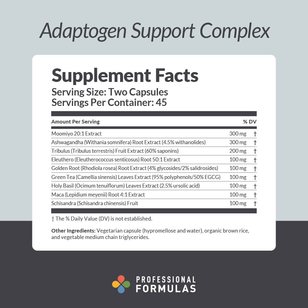 Adaptogen Support Complex - Supplement Facts