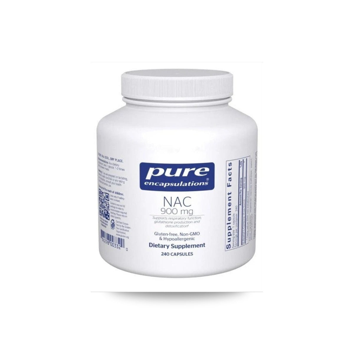 513 - NAC 900mg - Pure Encapsulations - Frasco x 120 Cápsulas