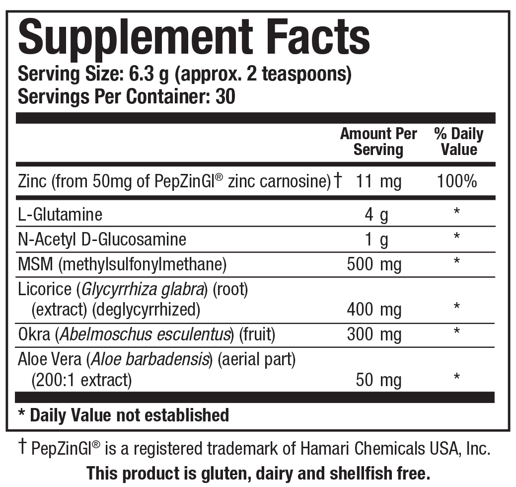 GI-Resolve - Supplement Facts