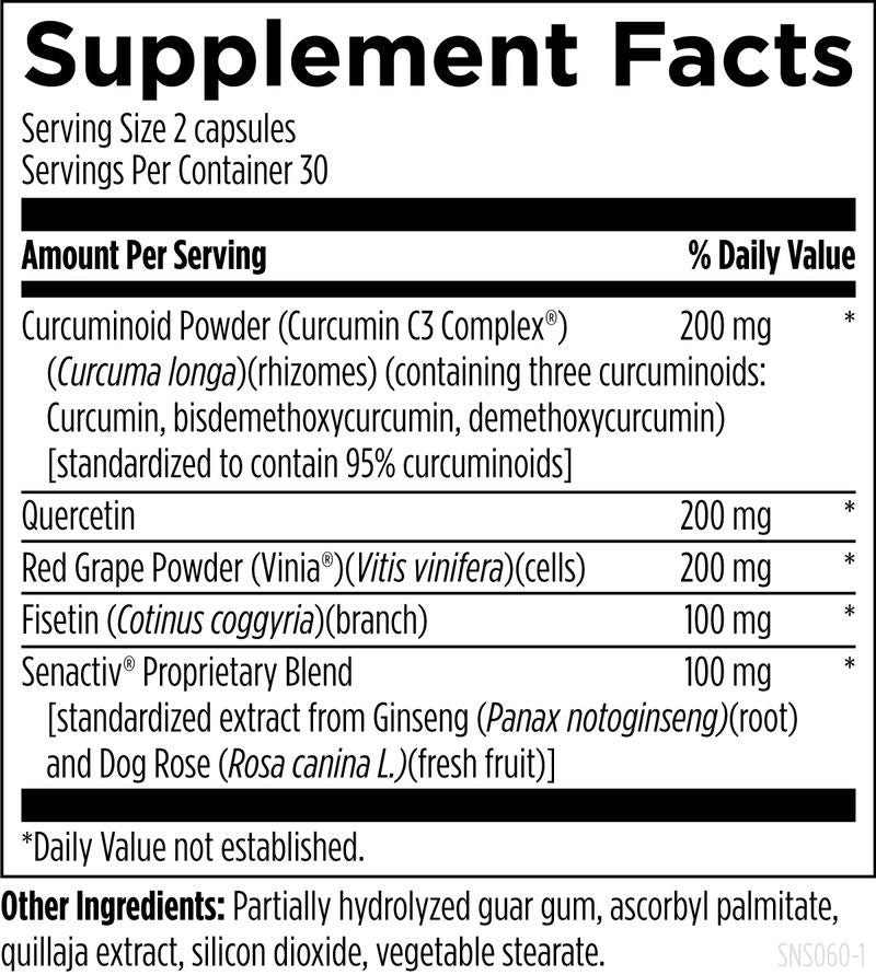 Senolytic Synergy - Supplement Facts