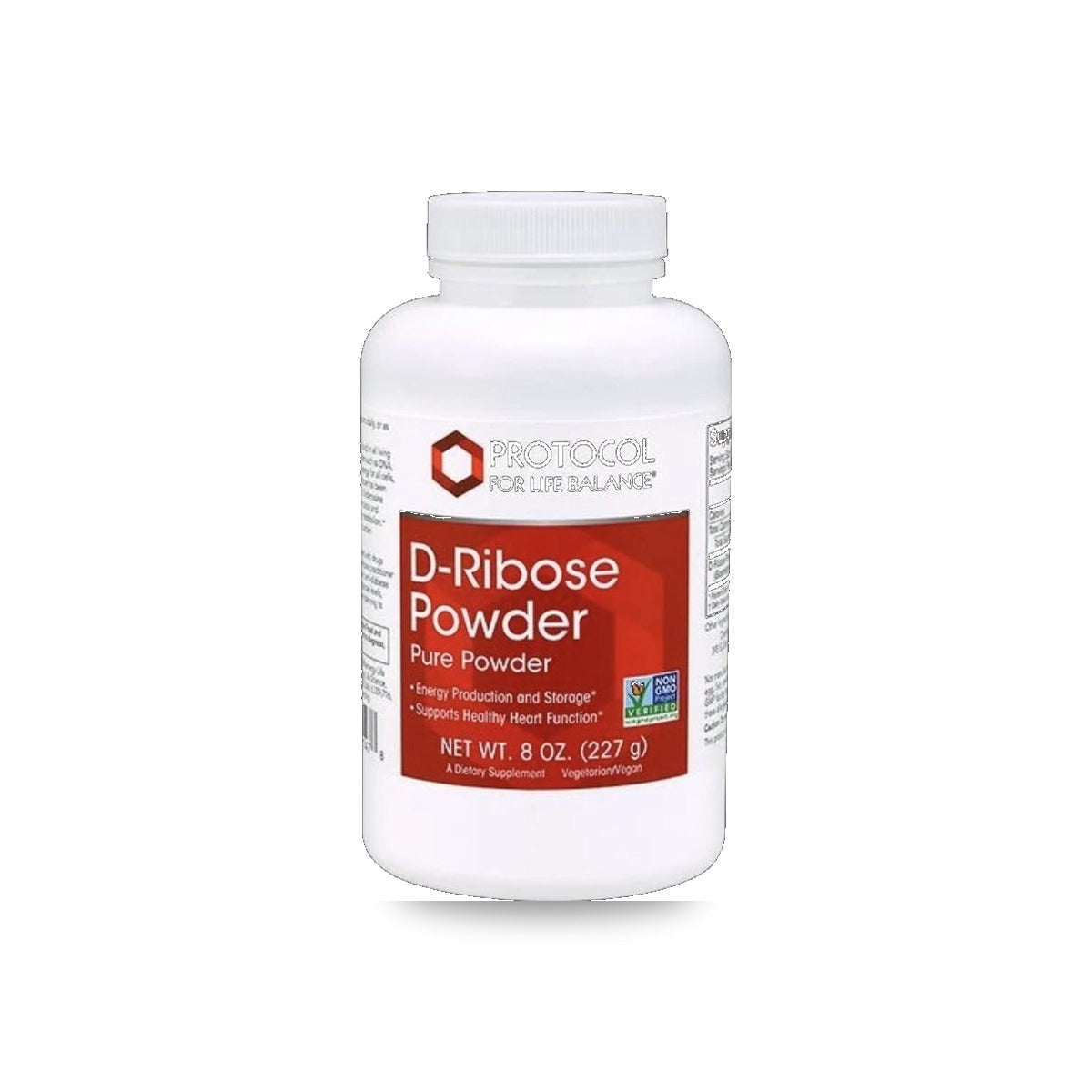 530 - D-Ribose Powder - Protocol for Life Balance - Frasco con Polvo x 227 Gramos
