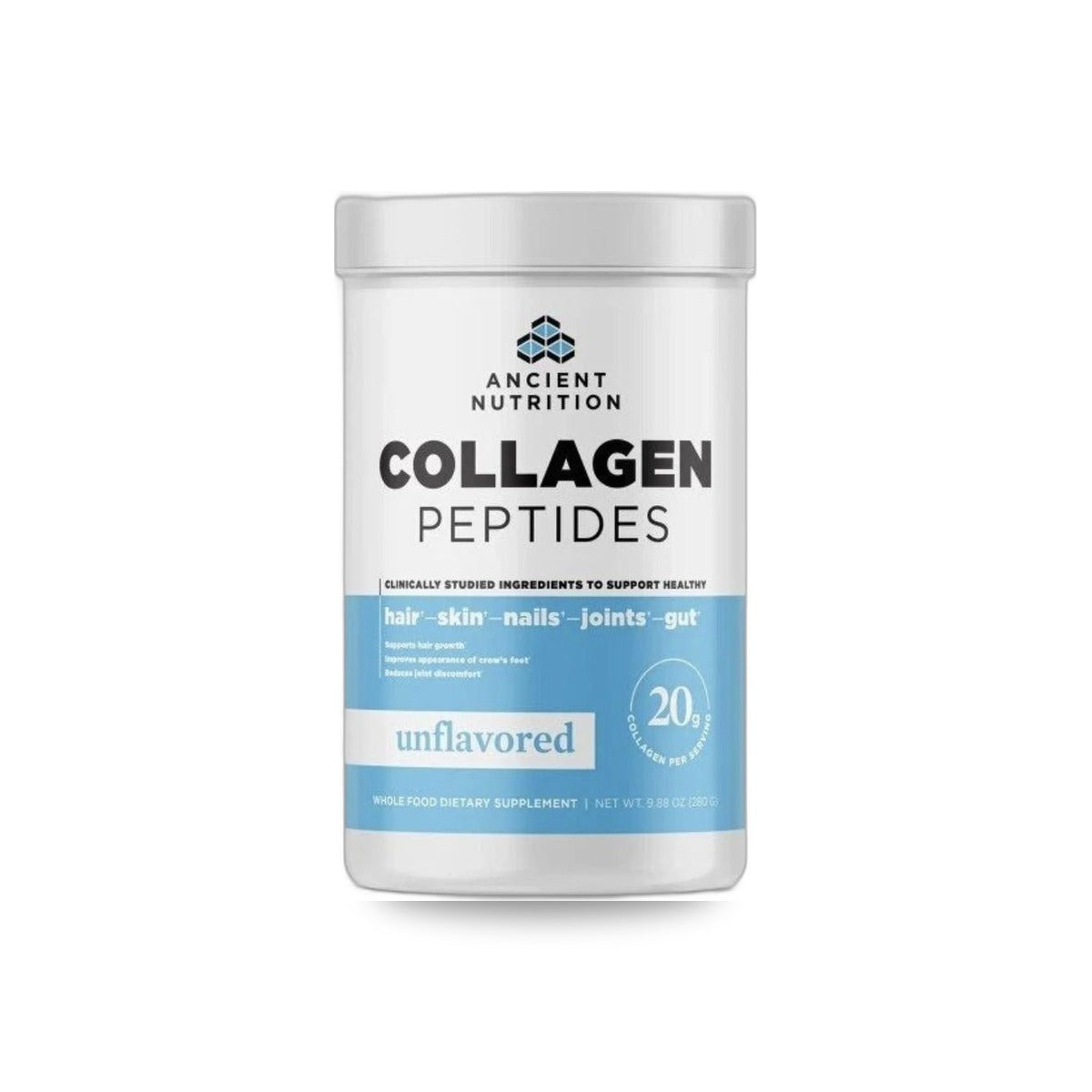 540 - Collagen Peptides - Ancient Nutrition - Frasco con Polvo x 280 Gramos