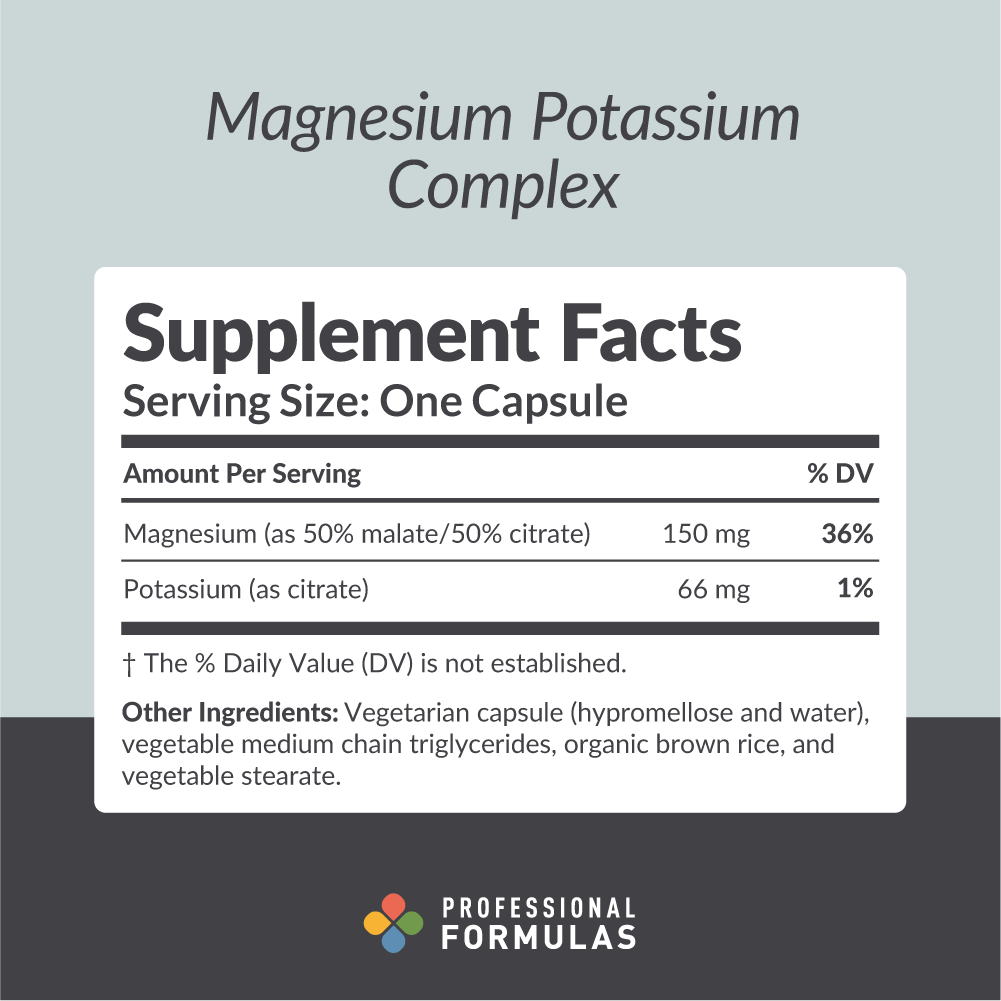 Magnesium Potassium Complex - Supplement Facts