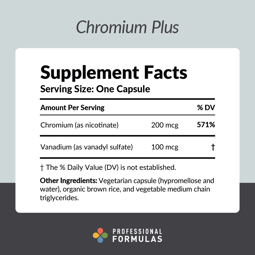 Chromium Plus - Supplement Facts