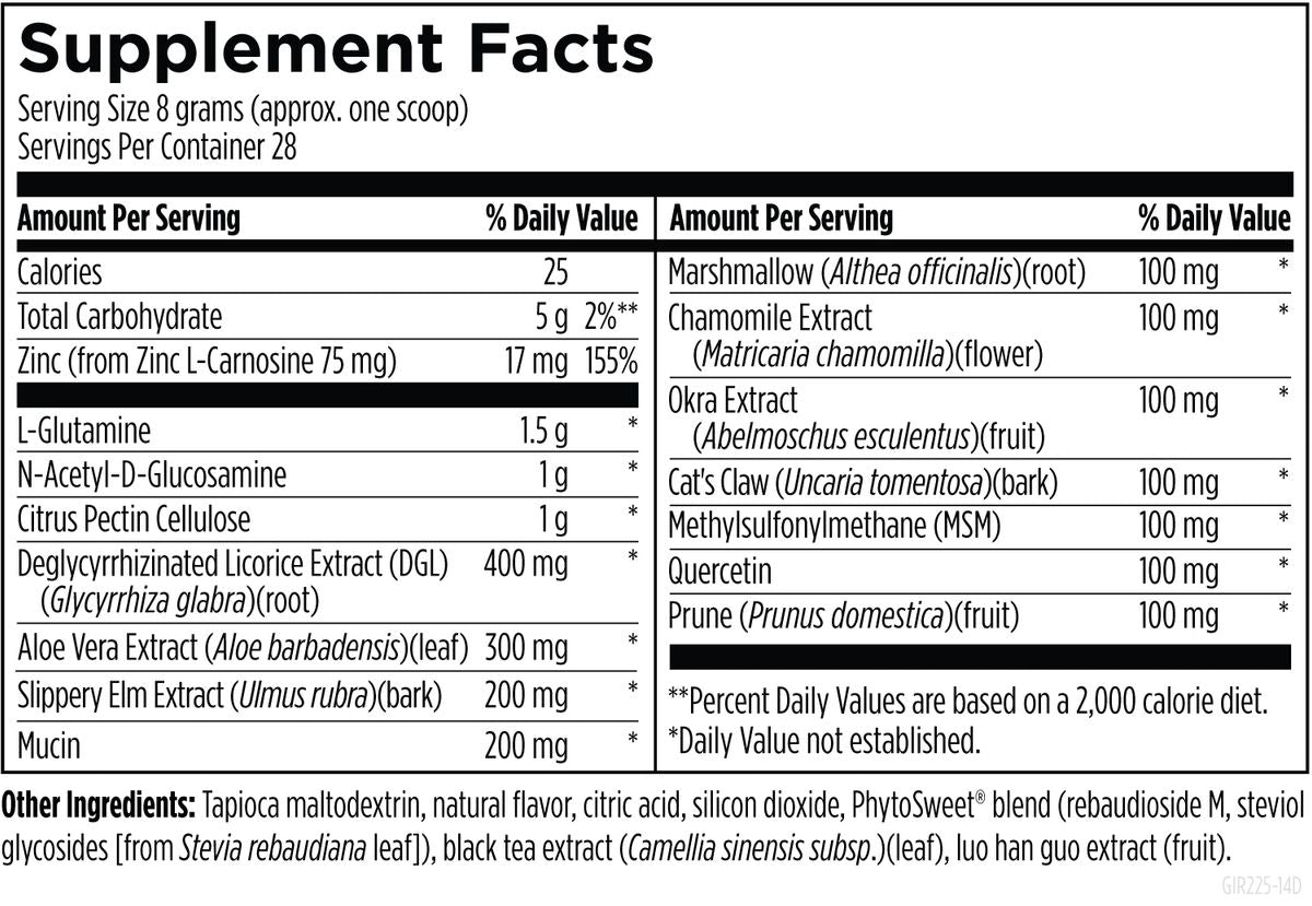 GI Revive - Supplement Facts