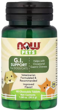 586 - Pet G,I, Support (perro y gato) - Frasco con 90 comprimidos masticables - Now Foods