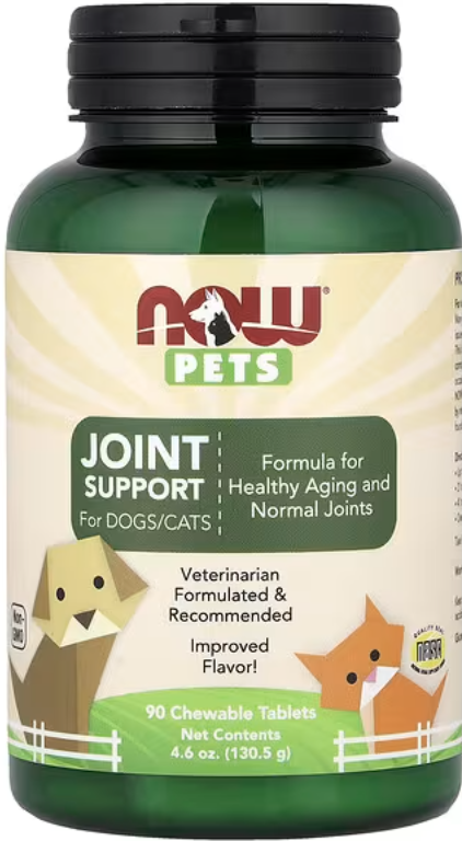 590 - Pet Joint Support (dog & cat) - Frasco por 90 tabletas - Now Foods