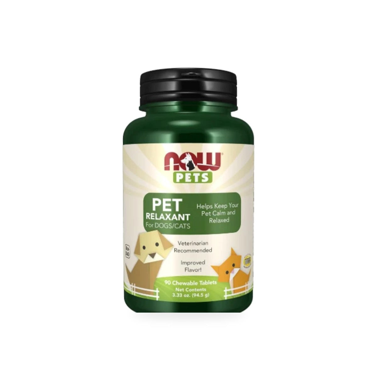592 - Pet Relaxant (Dog & Cat) - NOW Foods - Frasco x 90 Tabletas