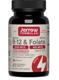 600 - Methyl B12 and folate - Jarrow Formulas - Frasco poor 60 tabletas