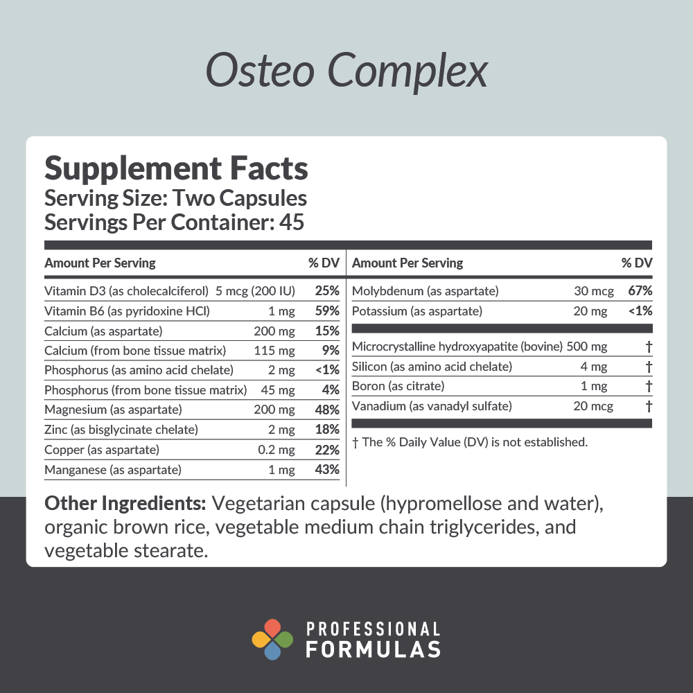 Osteo Complex - Supplement Facts