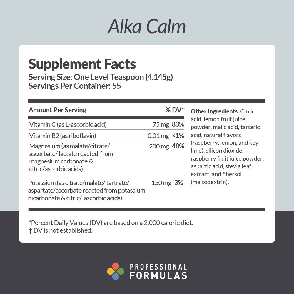 Alka Calm - Supplement Facts