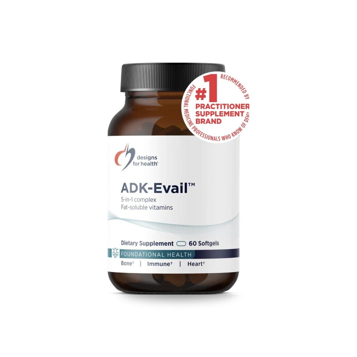 616 - ADK Evail - Designs for Health - Frasco x 60 Cápsulas