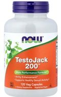 618 - TestoJack 200 - Frasco de 120 cápsulas - Now Foods
