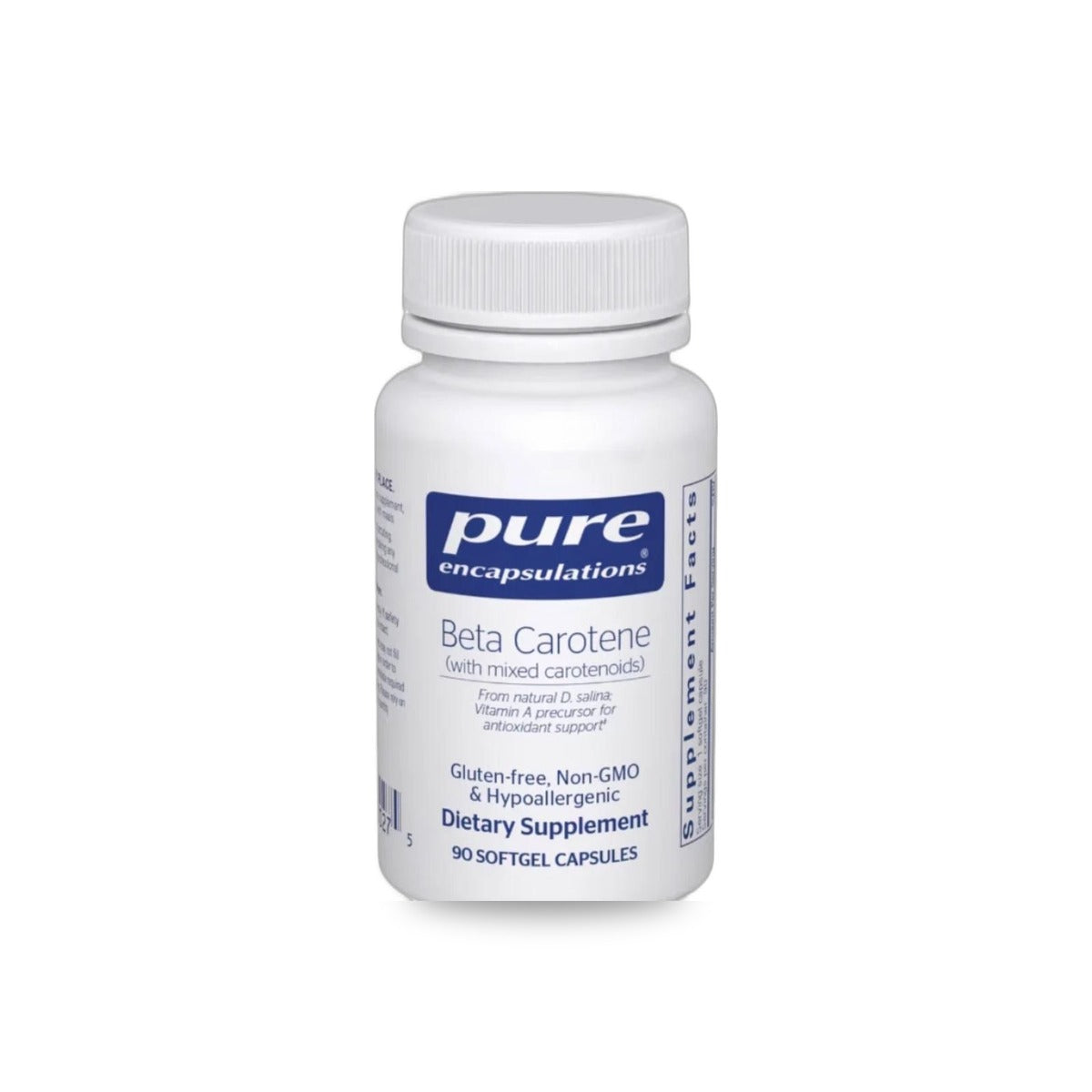 628 - Beta Carotene - Pure Encapsulations - Frasco x 90