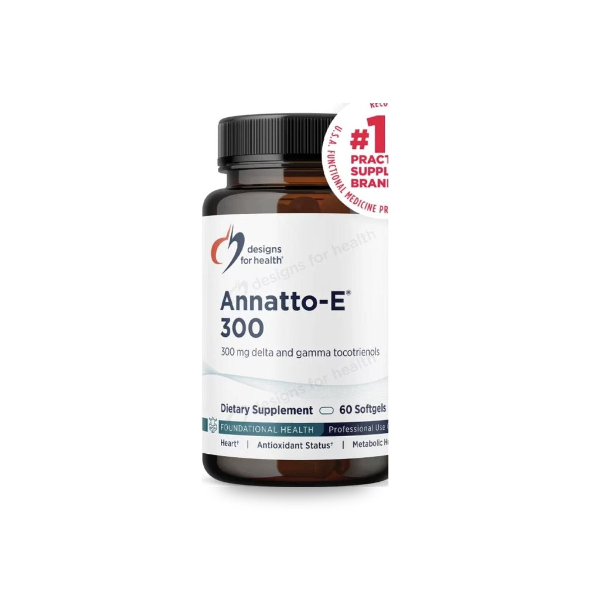 632 - Annatto-E 300 - Designs for Health - Frasco x 60 Cápsulas