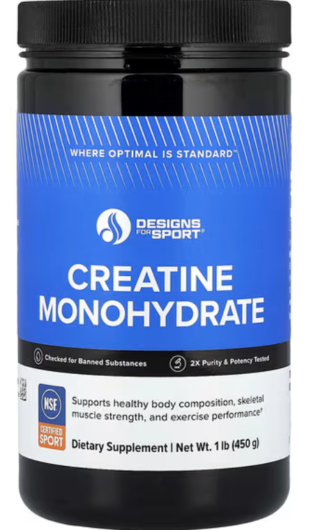 668 - Creatine Monohydrate Powder - Designs for Health - Polvo por 450gramos