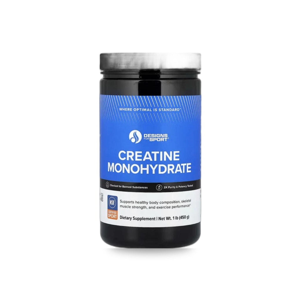 668 - Creatine Monohydrate Powder - Designs for Health - Frasco con Polvo x 450 Gramos