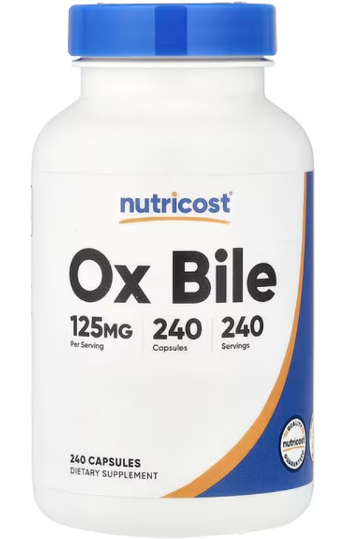 712- Ox Bile 125 mg Nutricost
