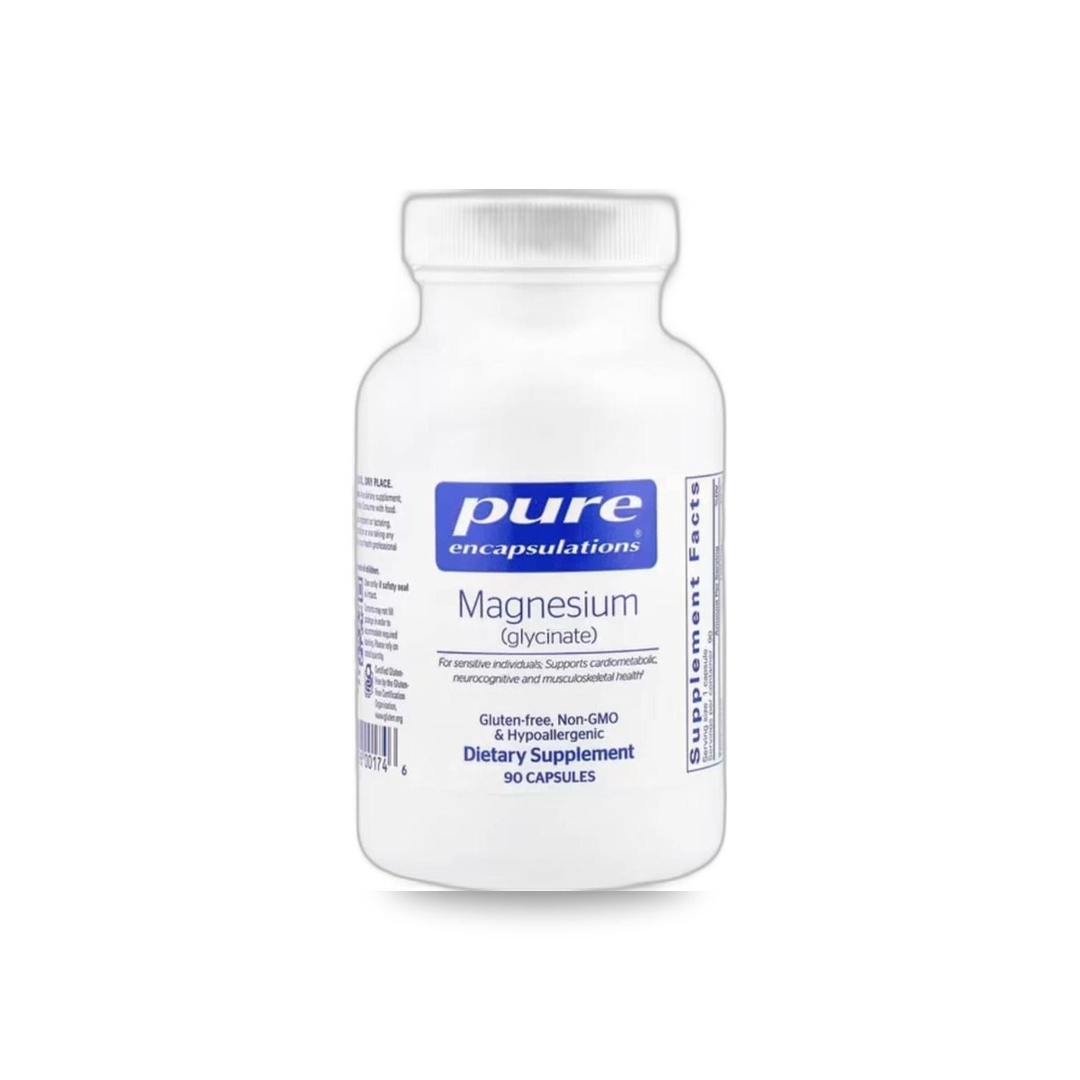 716 - Magnesium Glycinate - Pure Encapsulations - Frasco x 90 Cápsulas