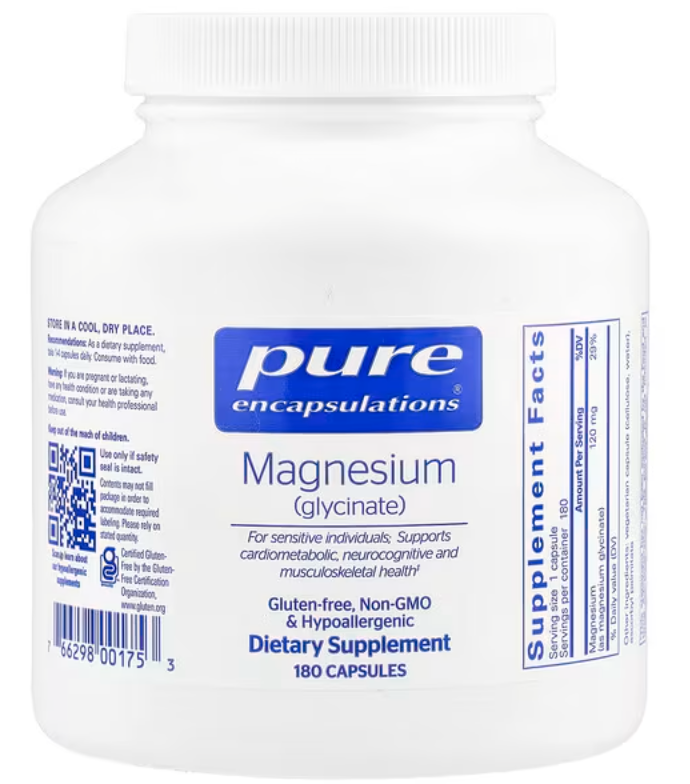 721-Magnesium Glycinate pure Encapsulations x 180 caps