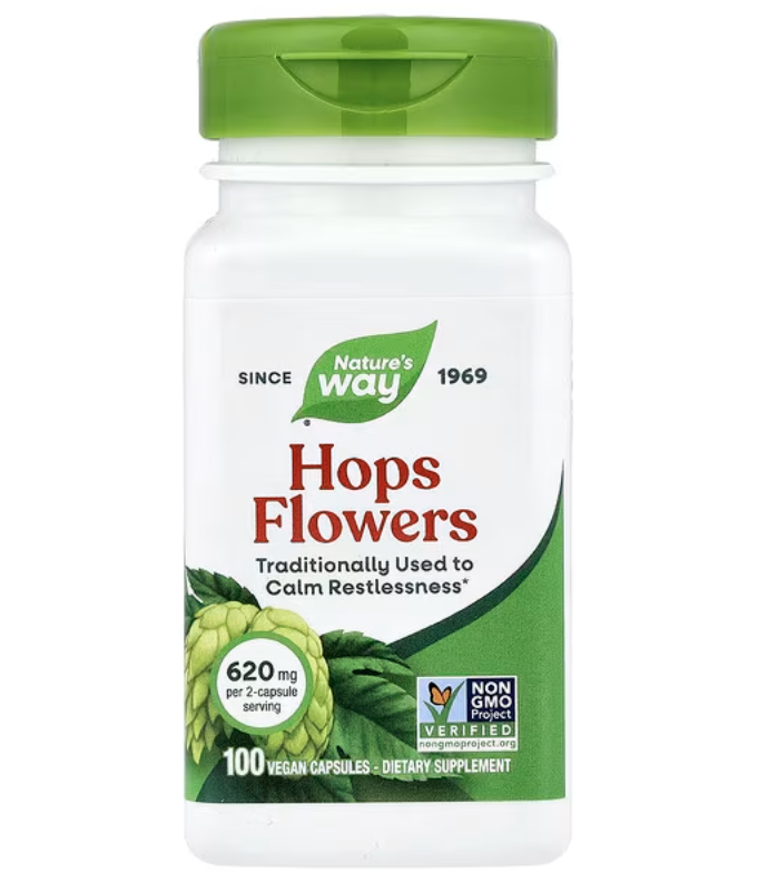 725-hops flowers natures way x 100 capsules