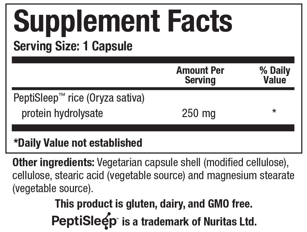 Sleeptide - Supplement Facts