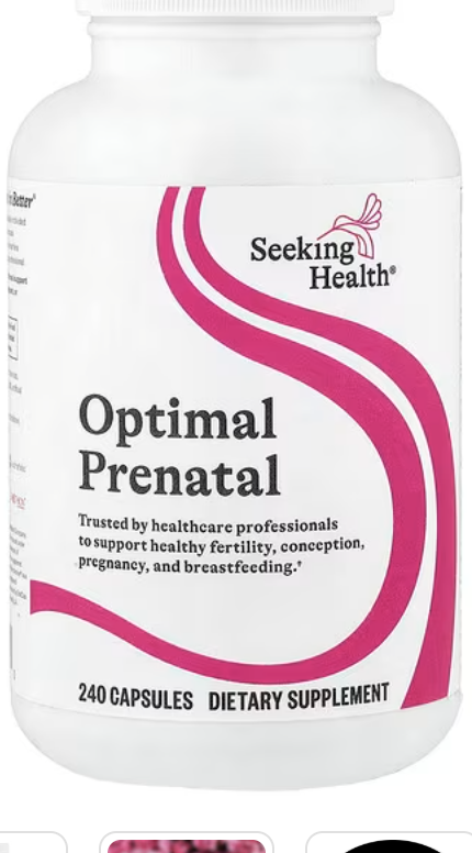 729 - Prenatal Óptimo - Seeking Health - X240 cápsulas