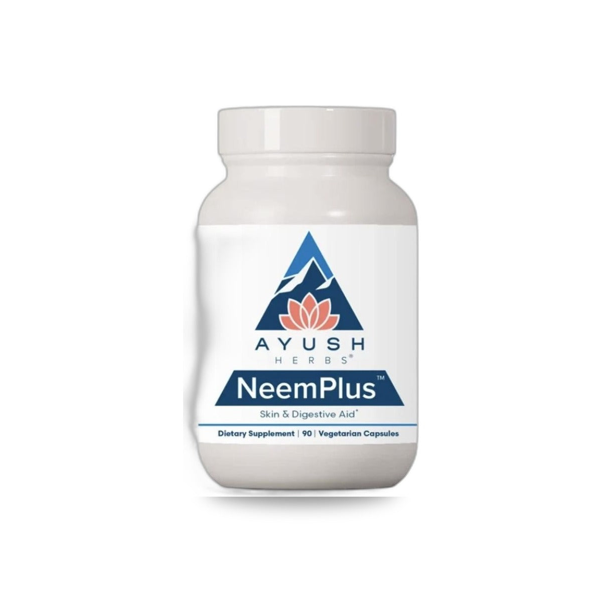 853 - Neem Plus - Ayush Herbs - Frasco x 90 Cápsulas