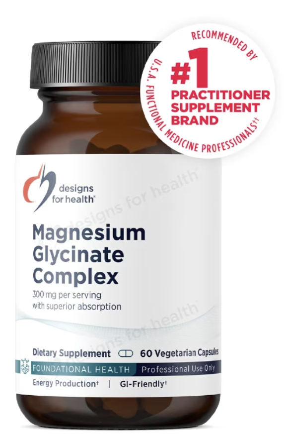 855 - magnesiu glycinate copmplex - deisng for health - x 60 cap