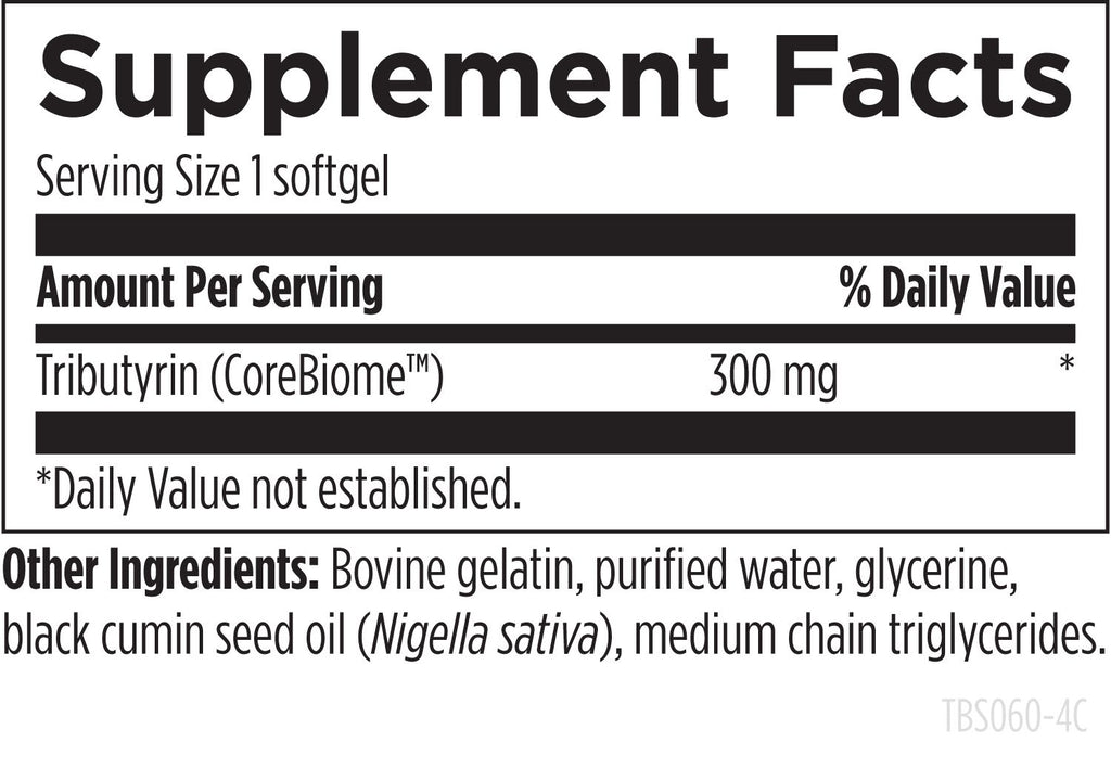 Tri-Butyrin Supreme - Supplement Facts