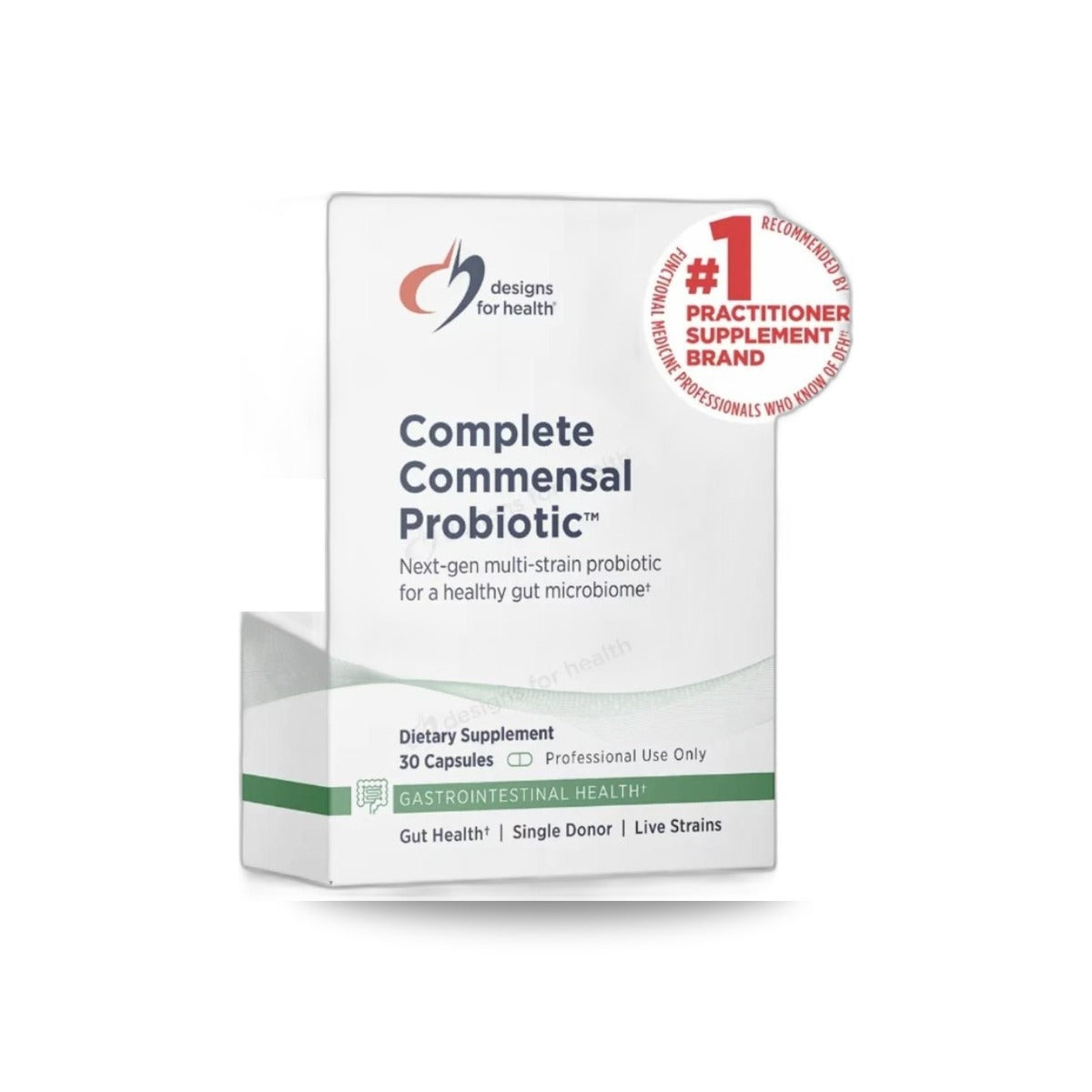 907 - Complete Commensal Probiotic - Designs for Health - Frasco x 30 Cápsulas